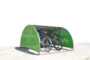 Hangares de bicicletas. Box modular para aparcar bicicletas